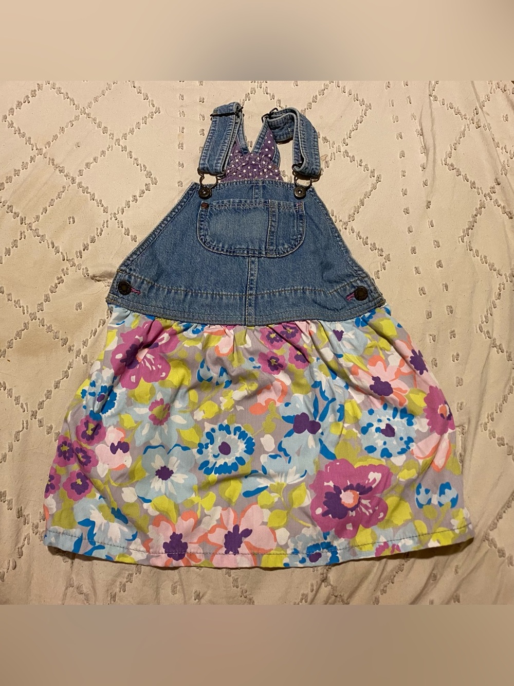 Genuine Kids from Oshkosh Overall Dress 3 for $10